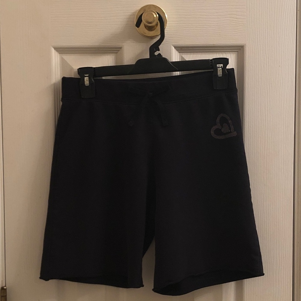 Total Girl Black Mid-Length Shorts